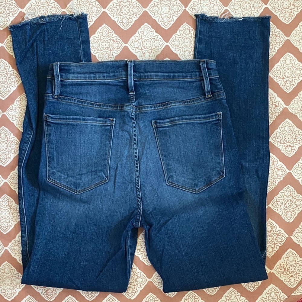 Frame Denim Women's Dark Blue Ankle Jeans Le Sylvie slender straight size 28 - Picture 5 of 8